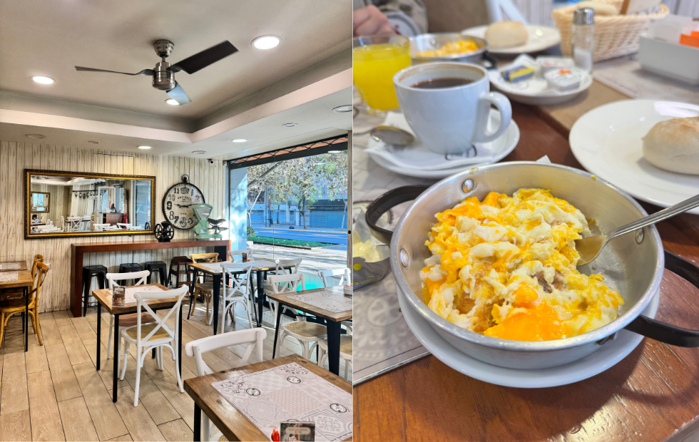 Restaurante e prato no Mut em Santiago