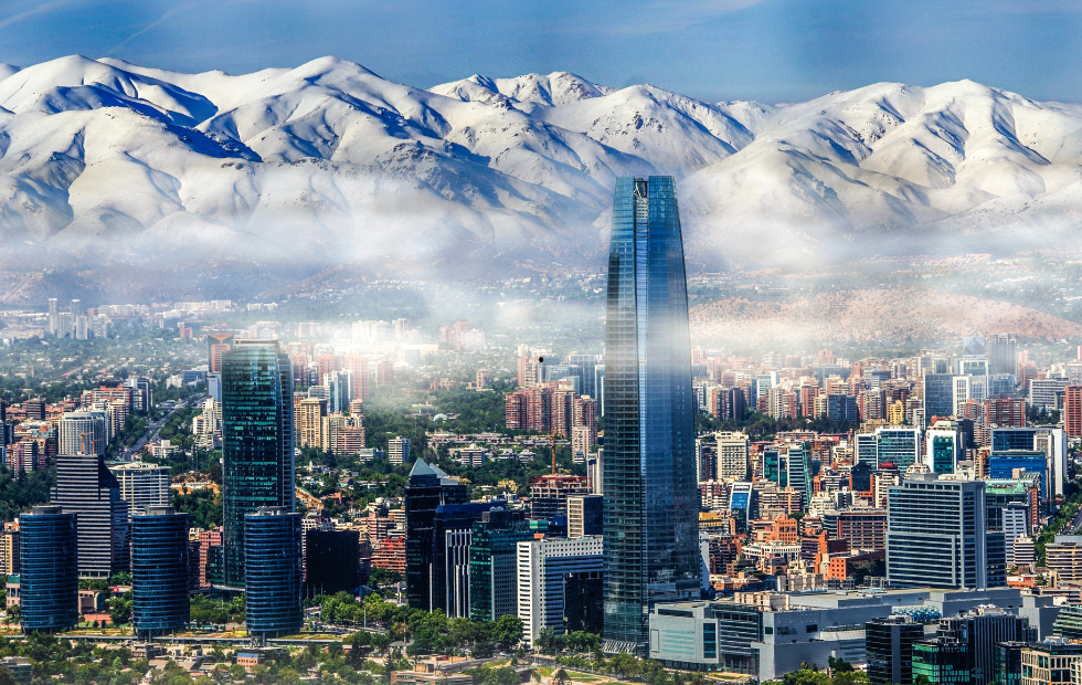 Santiago com a Cordilheira ao fundo- Tudo o que precisa saber antes de vir ao Chile